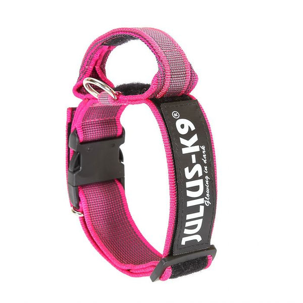 Julius-K9 Collar rosa con asa