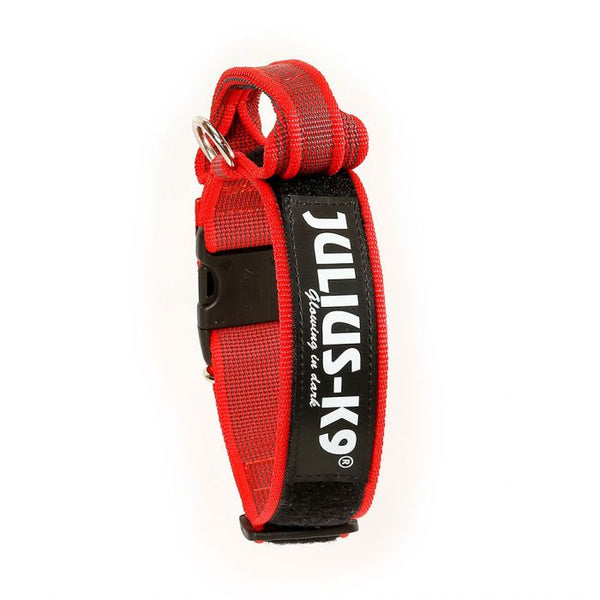 Julius-K9 Collar rojo con asa