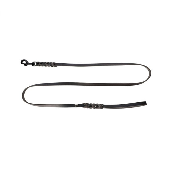 Dingo Correa gris de cuero natural 15 mm x 1,8 m