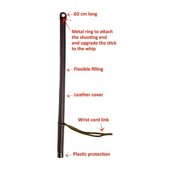 Dingo Gear Bastón universal de cuero para entrenamiento