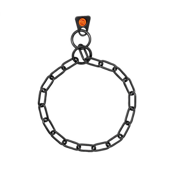 HS Sprenger Collar eslabón largo de acero inoxidable negro 2 mm