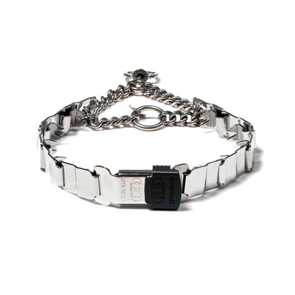 HS Sprenger Collar Neck-Tech Sport con cadena y ClicLock acero inoxidable
