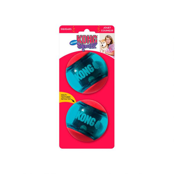 Kong Squeezz Action Ball Red