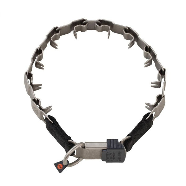 HS Sprenger Collar Neck-Tech Sport con cadena y ClicLock acero inoxidable negro